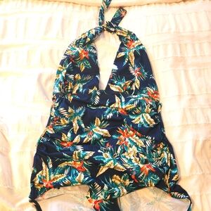 Women's floral halter bathing suit